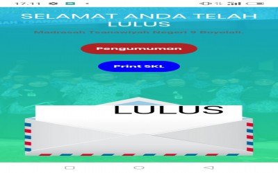 MTsN 9 Boyolali  Sampaikan Pengumuman Kelulusan Secara Daring